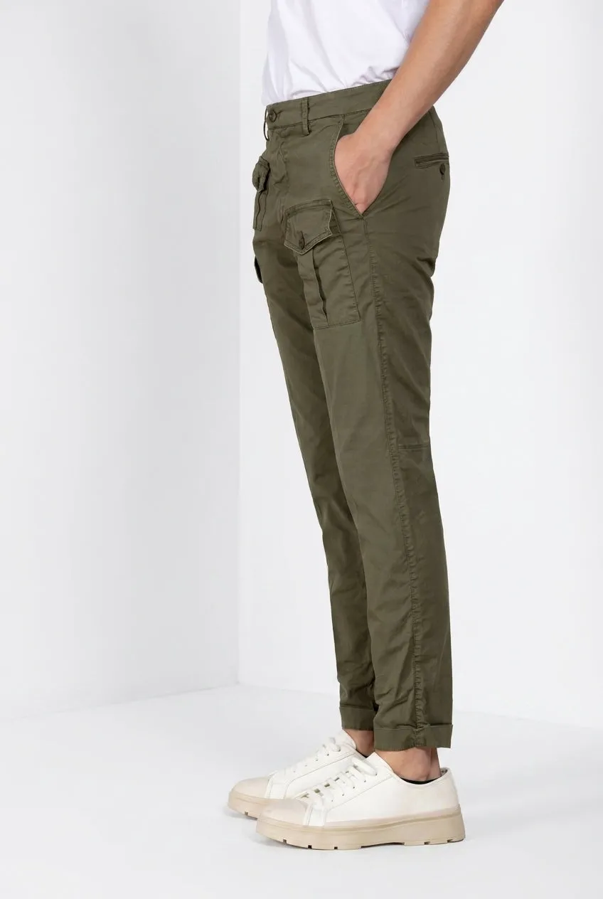 Mason's George Coolpocket Cargo Verde Scuro Carrot