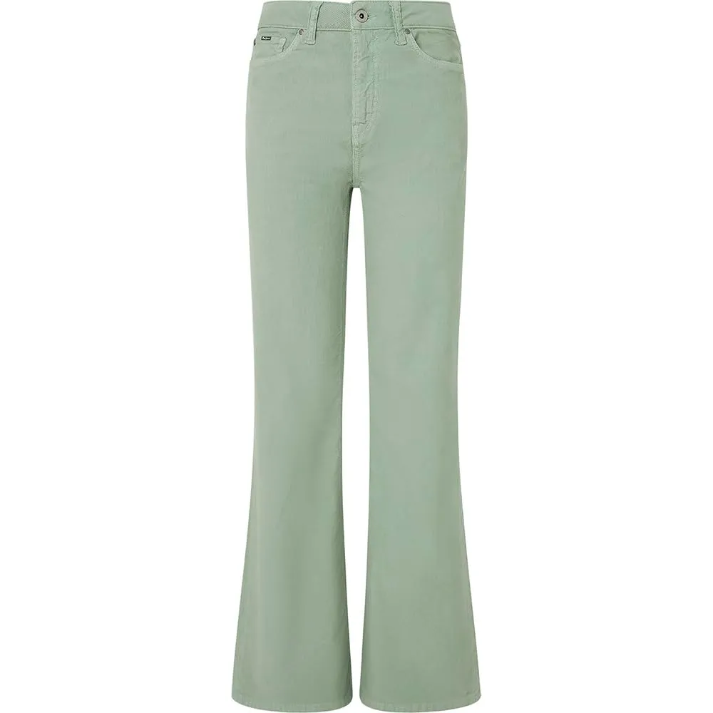Pepe Jeans Willa pantaloni donna 34W/30L verde flare