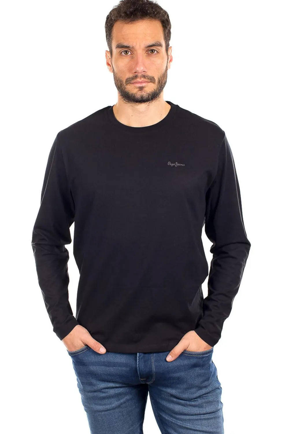 Pepe Jeans Connor T-Shirt Uomo L Maniche Lunghe Cotone