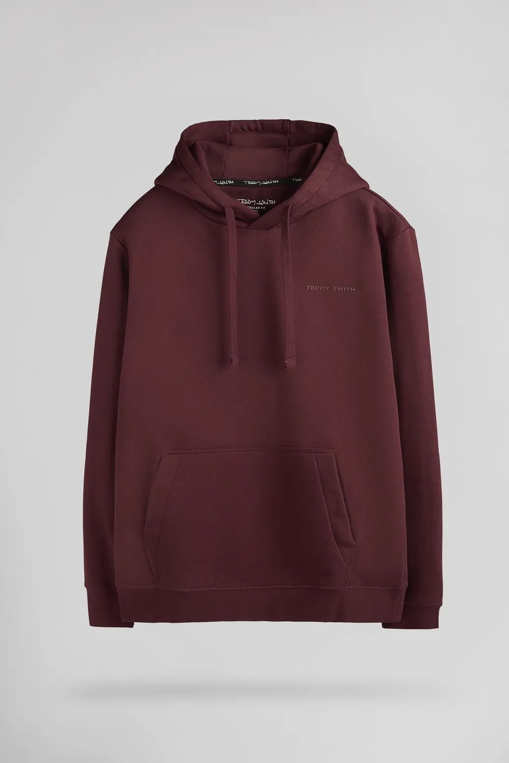 Teddy Smith S-Nark Hoody felpa Bordeaux Foncé cappuccio