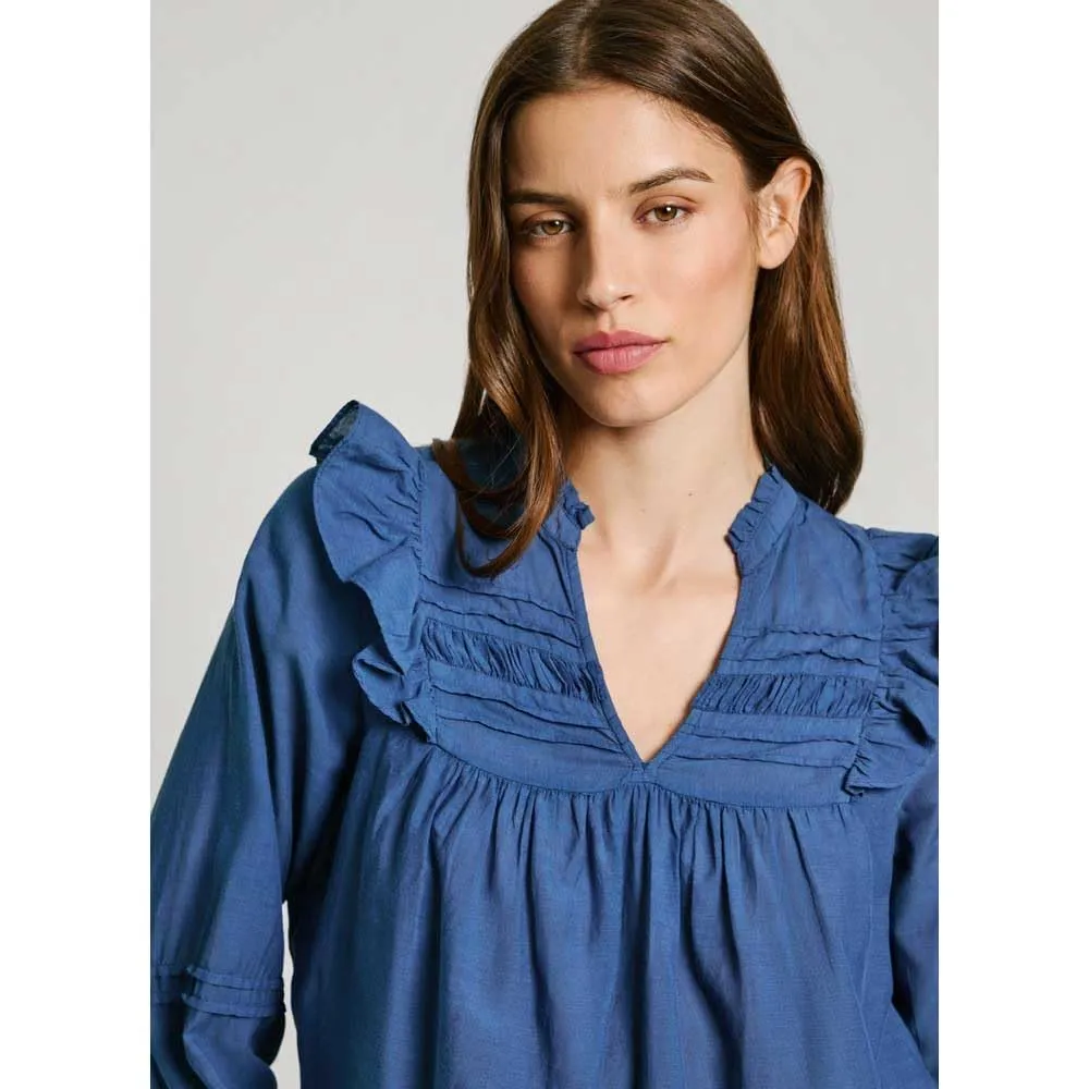 Pepe Jeans Lorely Camicia Donna Fluida con Volant