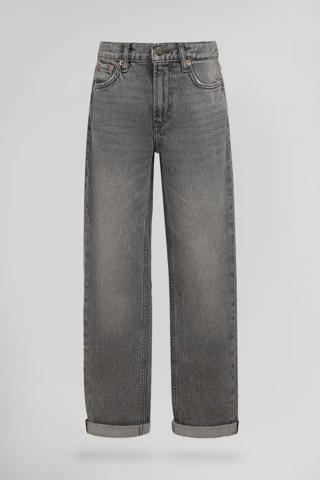 Teddy Smith Dad Pant JR jeans ragazzo grigio vintage