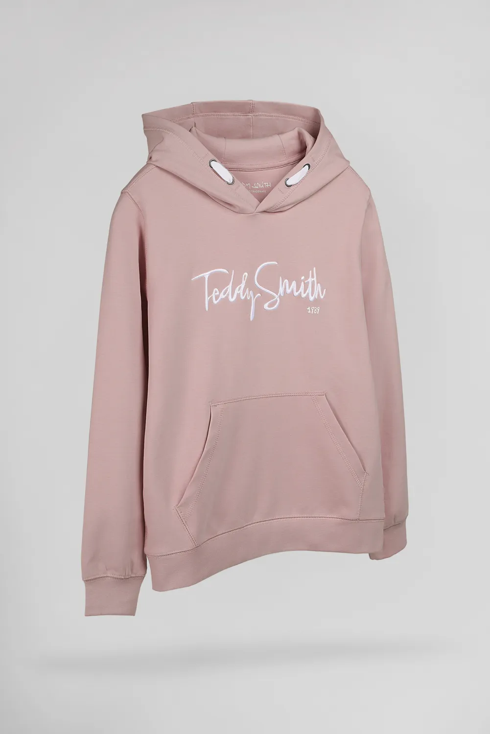 Teddy Smith S-Evry Hoody JR felpa bambino rosa wood rose