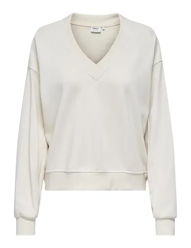 ONLY Onlbella Felpa Donna M scollo a V leggera