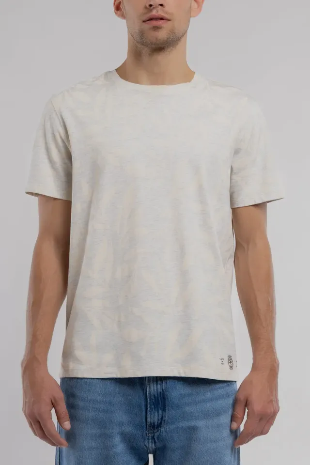 Teddy Smith T-Areski MC Blanc Ivoire t-shirt floreale bianca