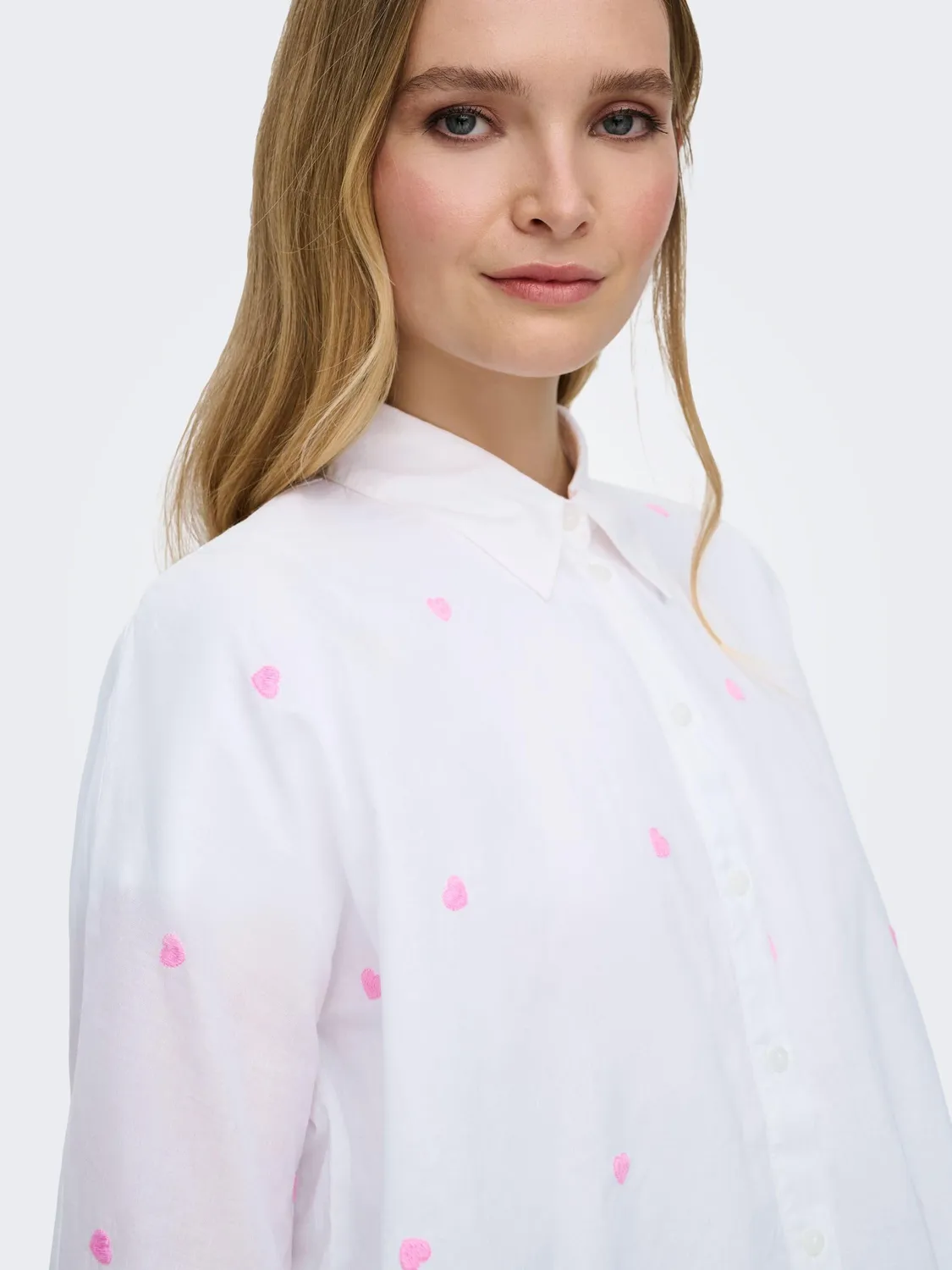 ONLY Lina Grace camicia donna XS bianca bottoni