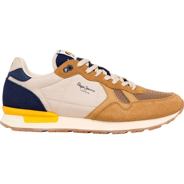 Pepe Jeans Brit Camp Sneaker Uomo 45 Marrone Retro