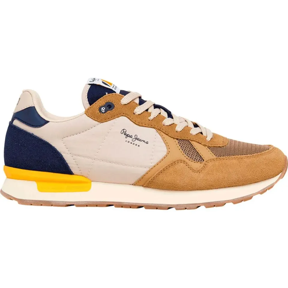 Pepe Jeans Brit Camp Sneaker Uomo 45 Marrone Retro