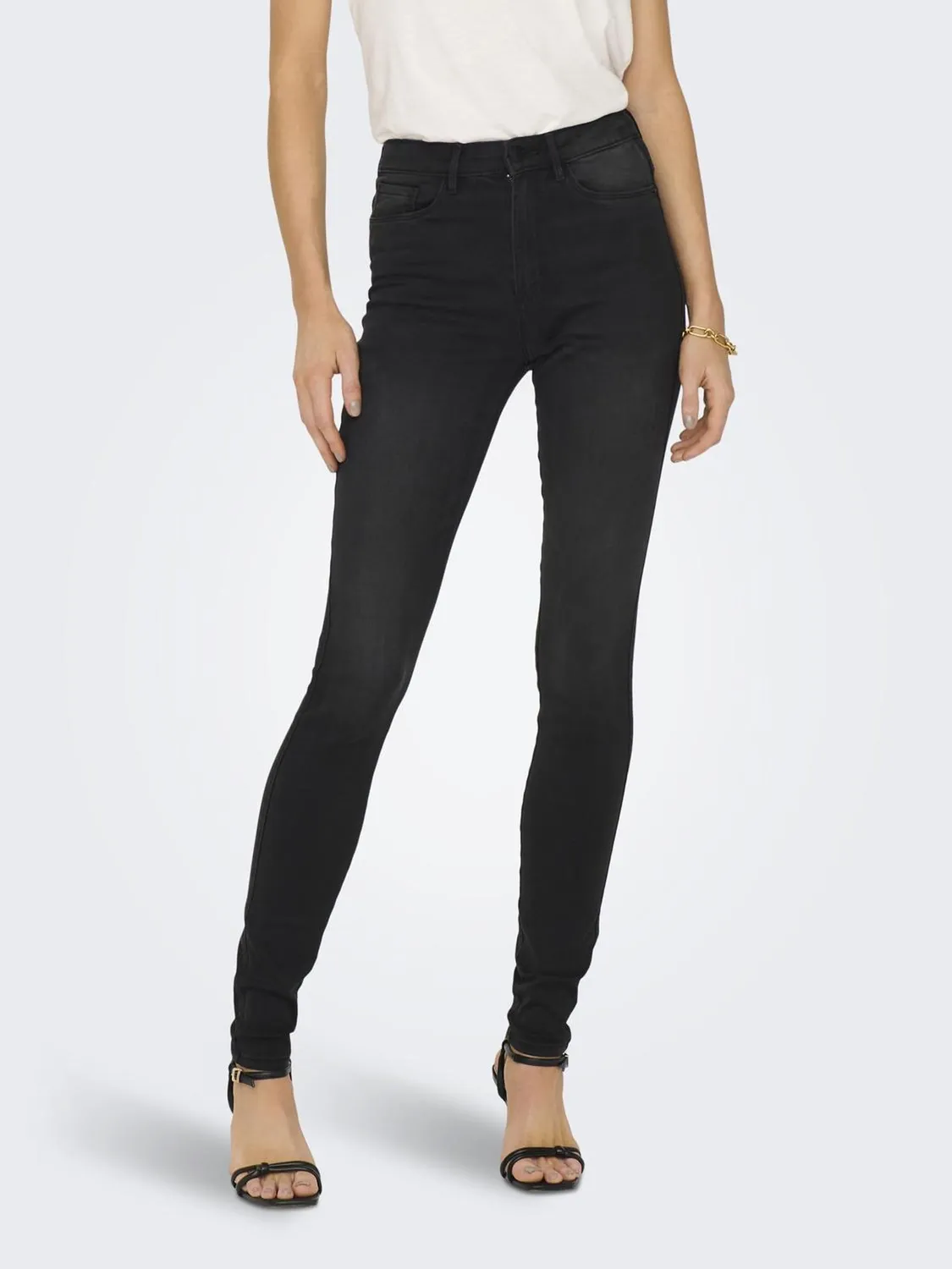 Only Onlroyal Life jeans donna M/30L skinny vita alta