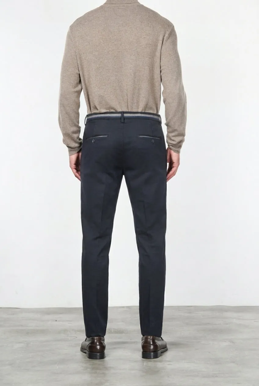Mason's Torino Winter chino uomo blu notte slim
