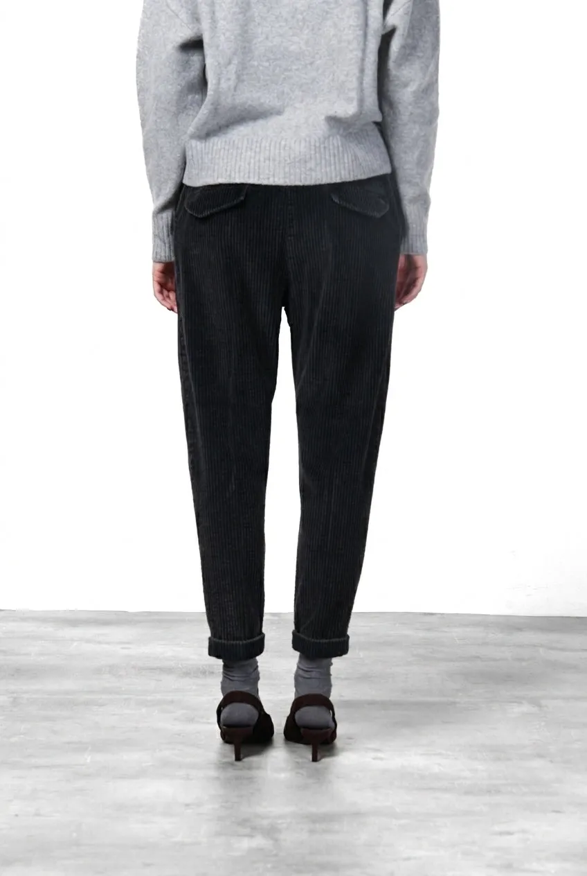 Mason's Malibu Jogger City Pantaloni Chino Nero Velluto