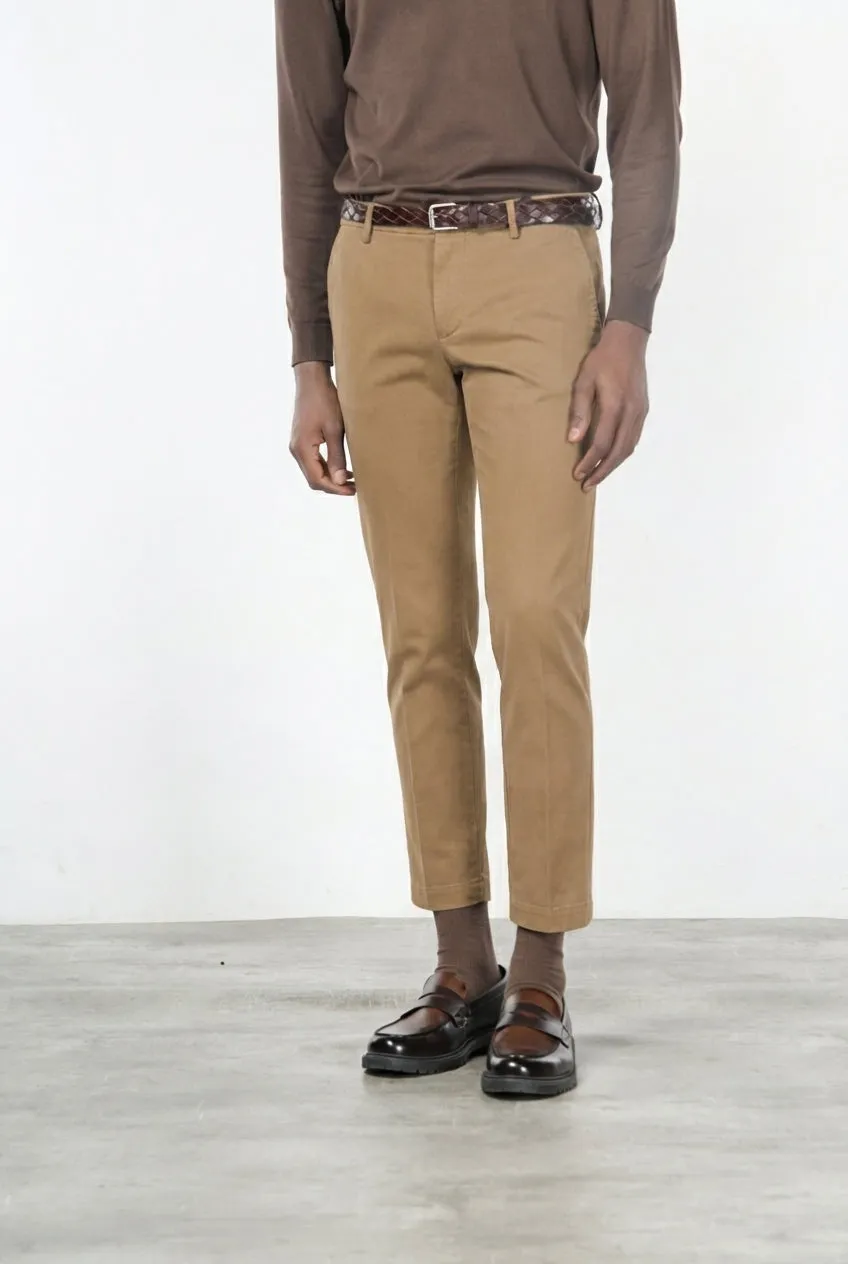 Mason's Milano chino uomo beige scuro extra slim