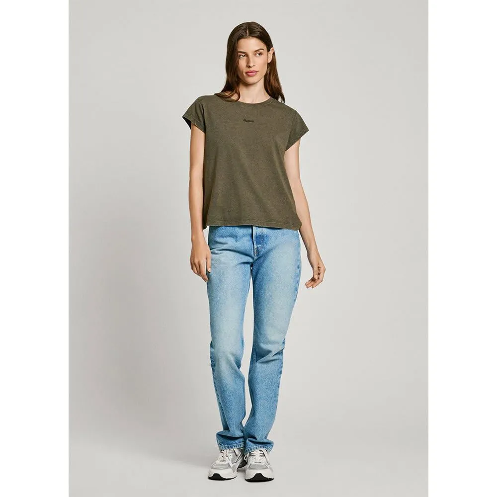 Pepe Jeans Felice T-Shirt Donna Arancione Tramonto acido