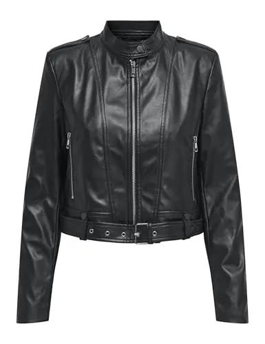 Only Onlsadie Cc Giacca Donna Ecopelle Nero