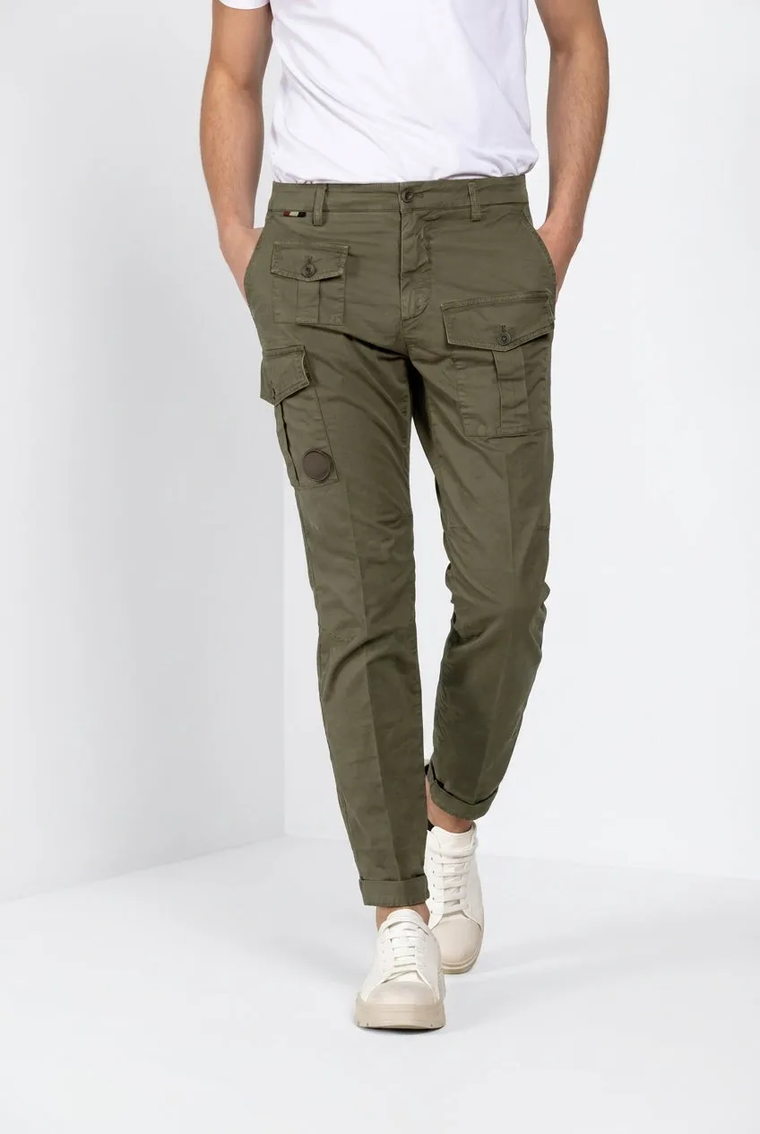 Mason's George Coolpocket Cargo Verde Scuro Carrot