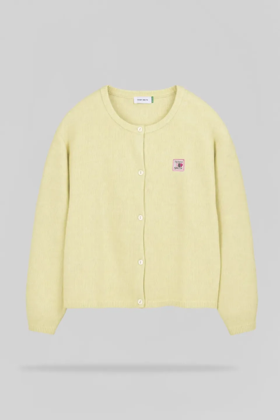 Teddy Smith G-Amelia gilet donna giallo lana bottoni