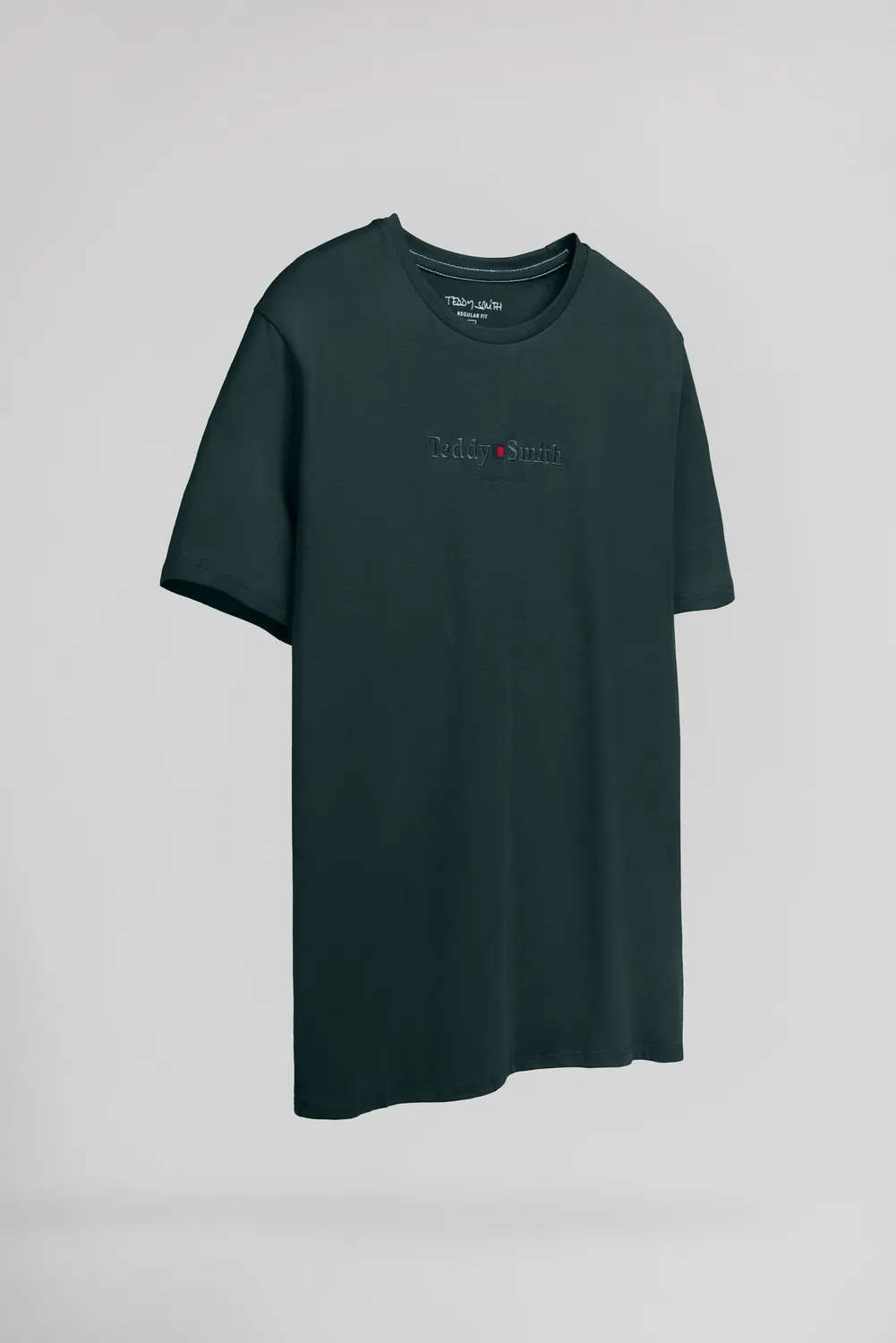 Teddy Smith T-Jim MC t-shirt verde pino cotone uomo