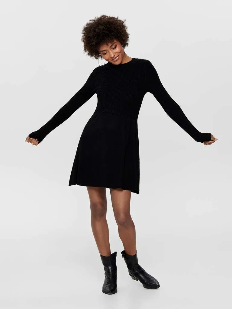 ONLY Onlalma vestito maglia scollo tondo donna