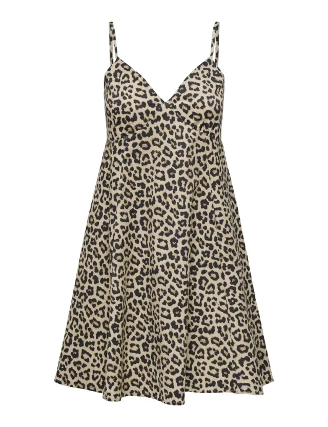 ONLY Onllowa Strap Dress vestito Pumice Stone spalline