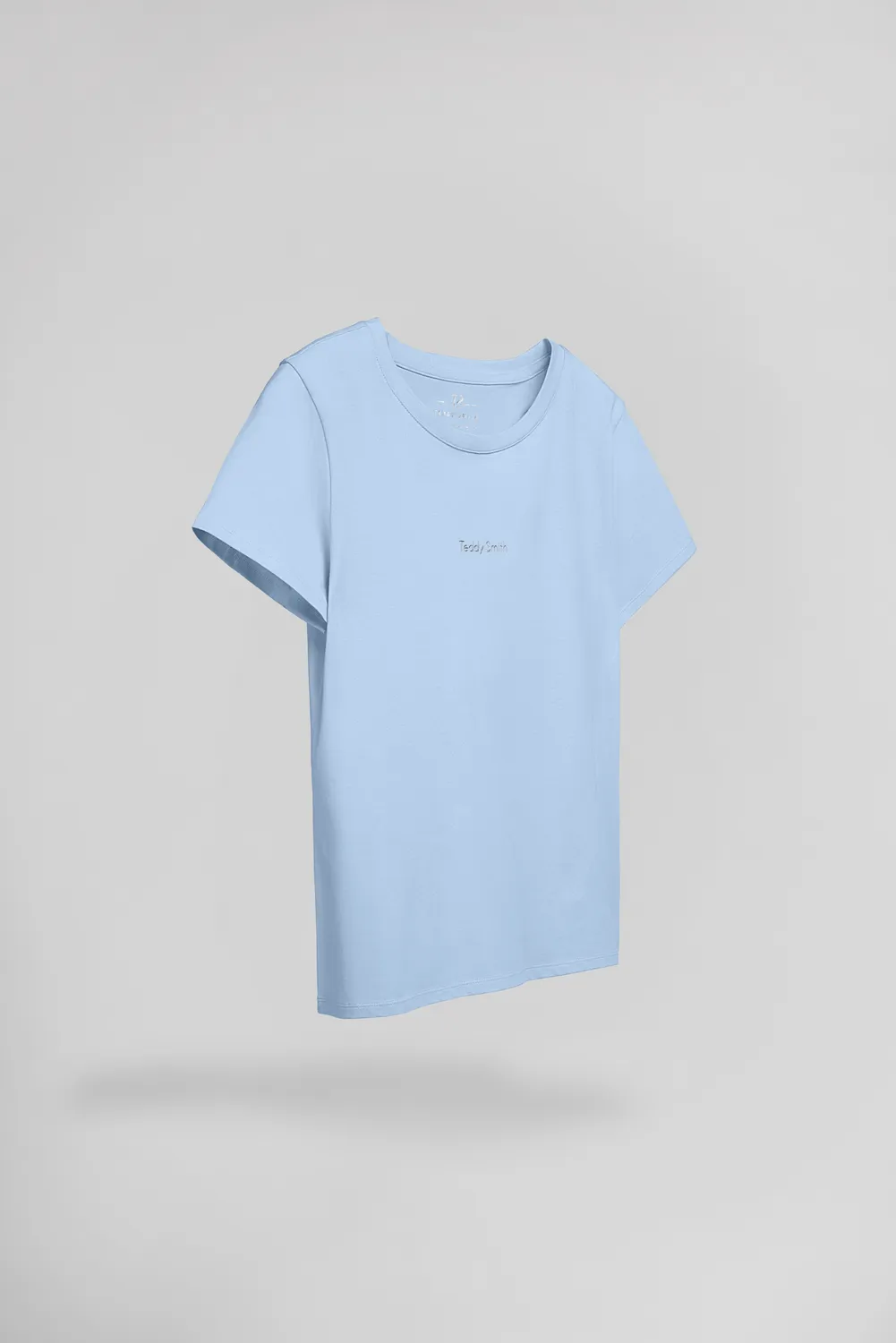 Teddy Smith T-Ribelle MC T-Shirt Donna Azzurro Cotone