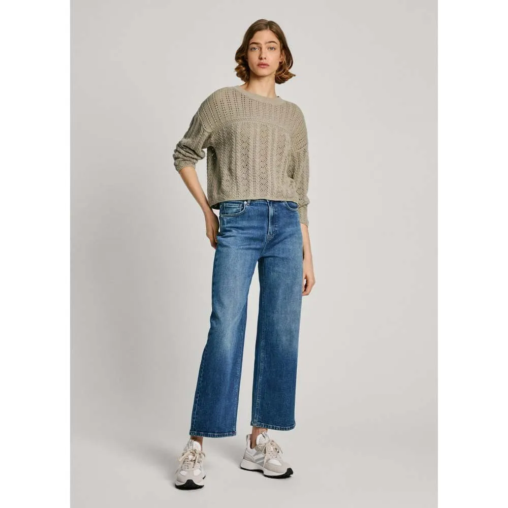 Pepe Jeans Isadora maglione donna traforato con frange