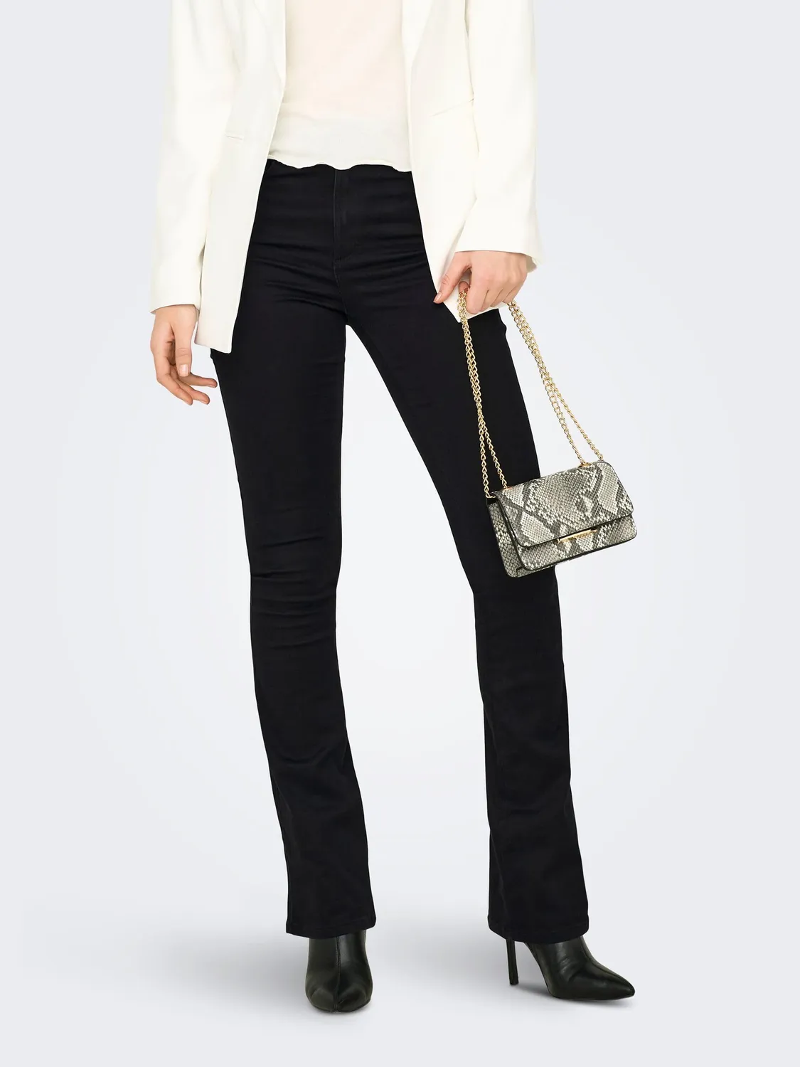 ONLY Onlroyal High Sweet Flared 600 jeans donna 29W/34L nero