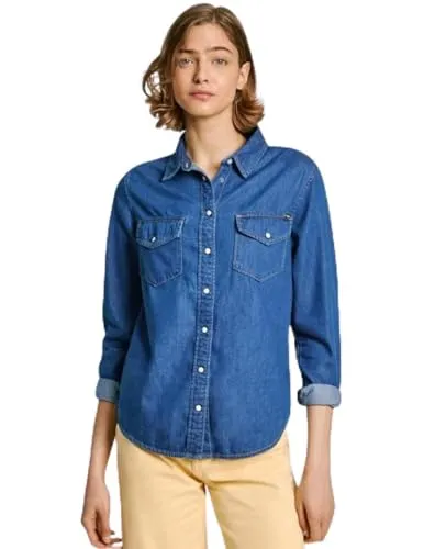 Pepe Jeans Regular Shirt Camicia Jeans Donna Taglia M