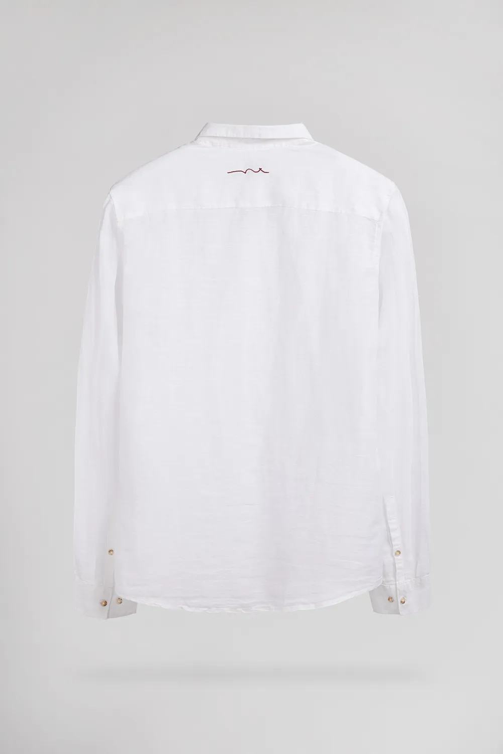 Teddy Smith C-Linen ML camicia lino bianca 100% lino