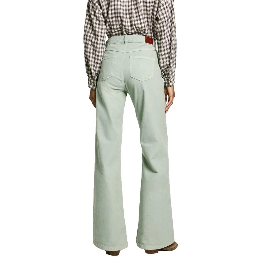 Pepe Jeans Willa pantaloni donna 34W/30L verde flare