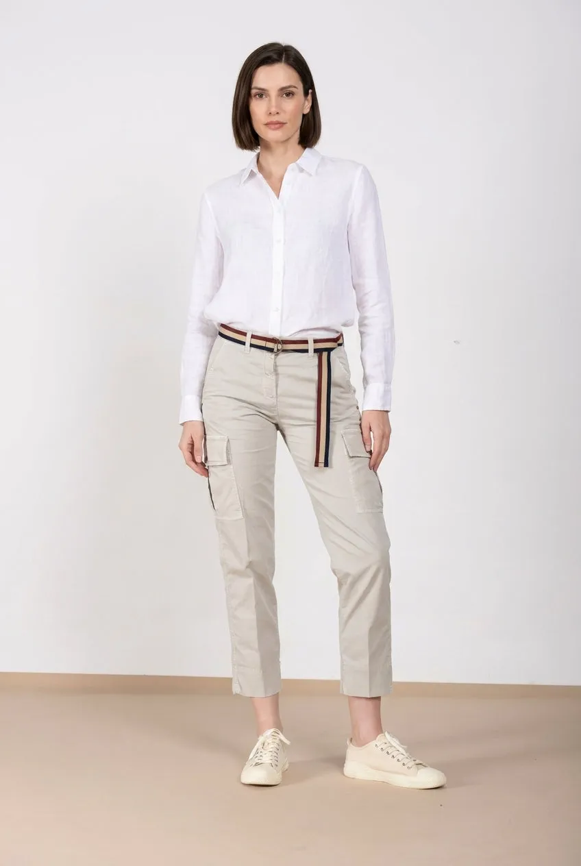 Mason's Marlene Cargo pantalone celeste carrot