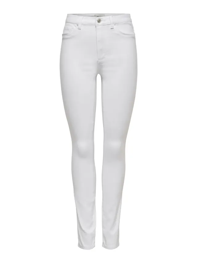 Only Onlroyal HW Skinny jeans donna bianco M/30L