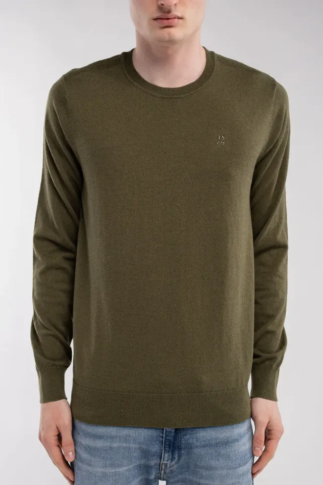 Teddy Smith P-Martino maglione girocollo verde oliva
