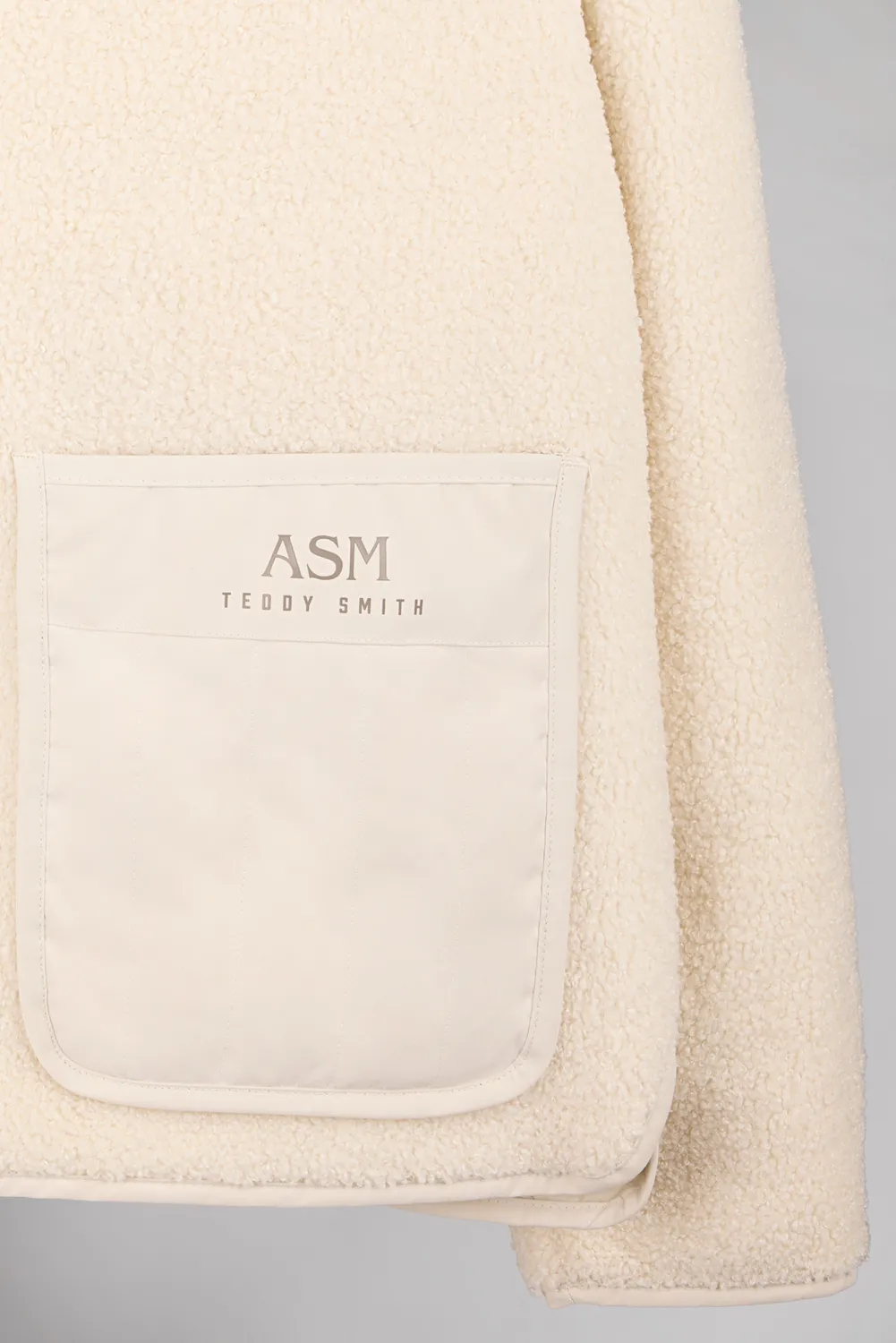 Teddy Smith B-Fentz giacca sherpa uomo cream pile