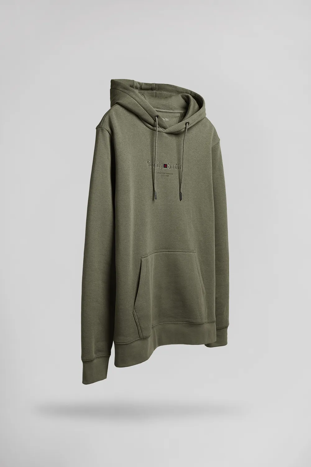 Teddy Smith S-Jim Hoody Felpa Uomo Dusty Kaki Cappuccio