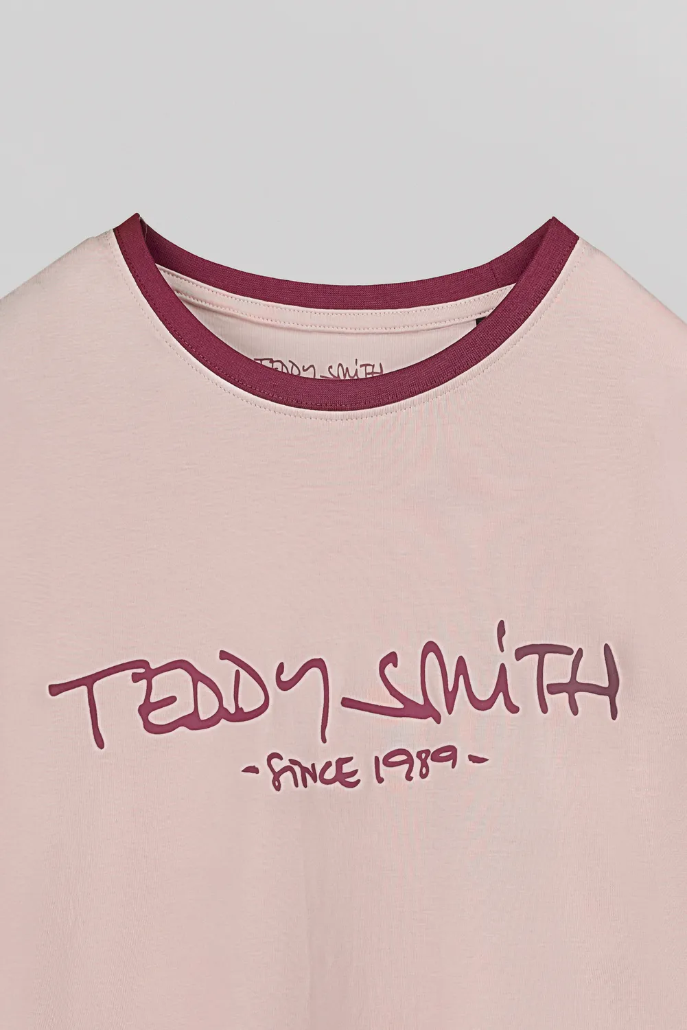 Teddy Smith Ticlass MC Rose Pastel t-shirt uomo cotone