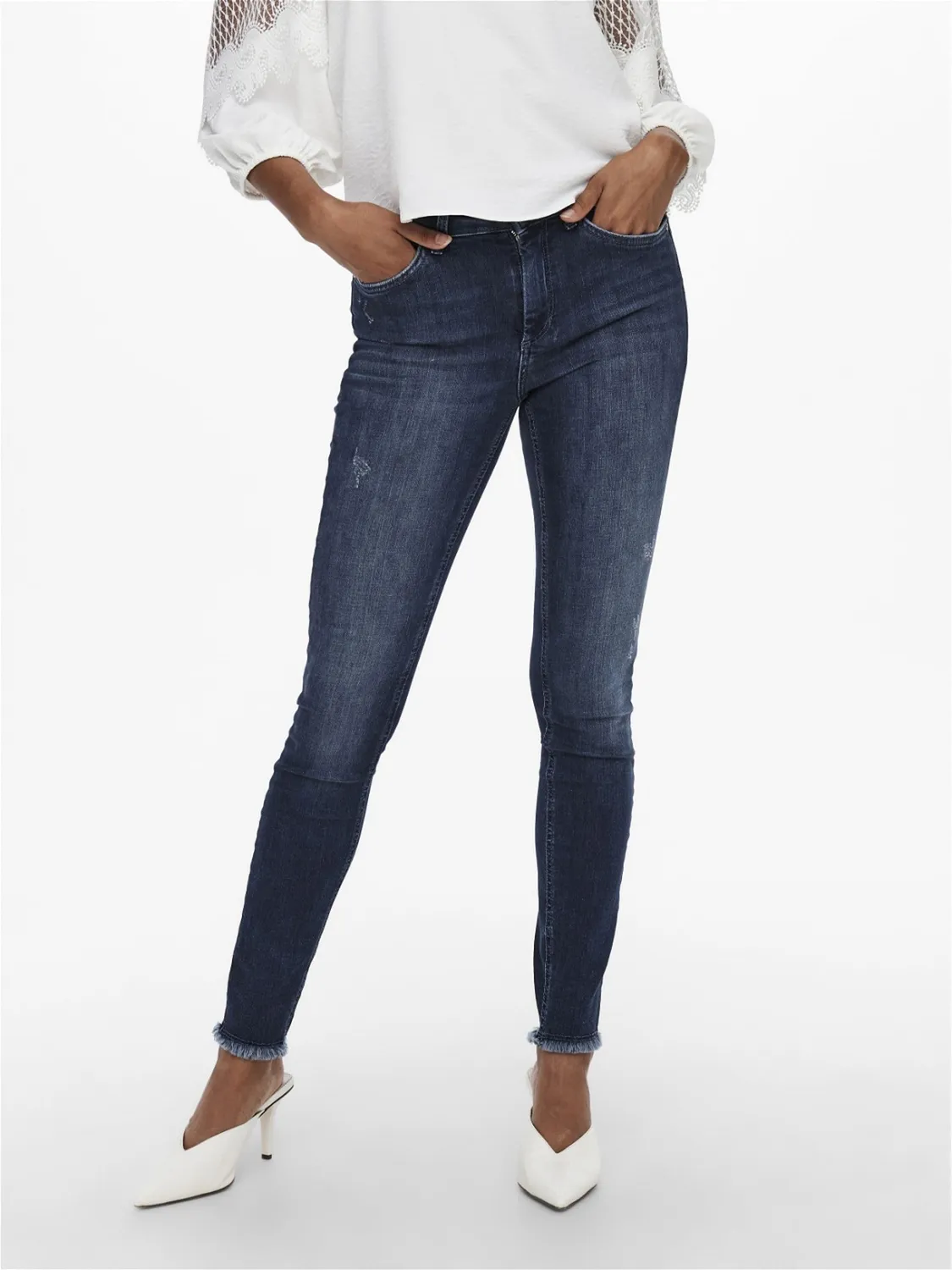 ONLY ONLBlush Mid Skinny jeans blu medio XL/30L