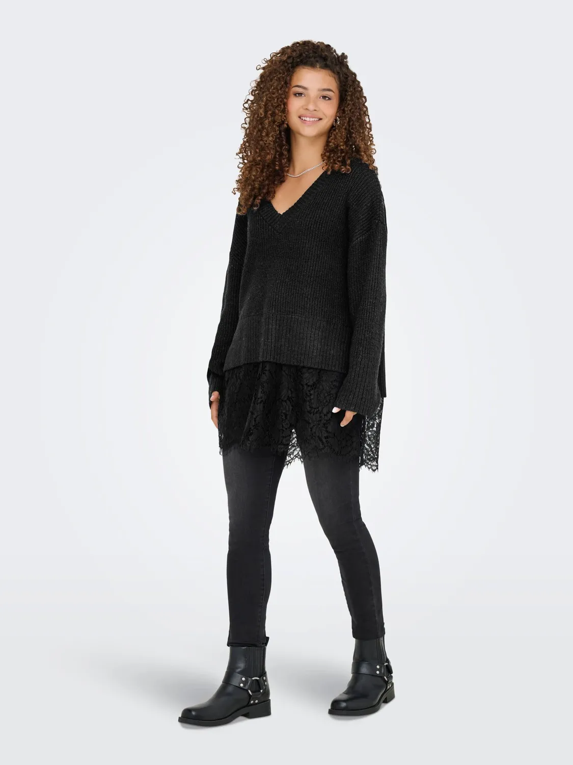 ONLY Onlvivia LS Life maglia donna M scollo a V