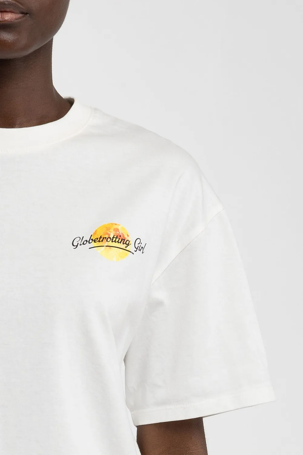 Teddy Smith T-Vibes MC t-shirt donna bianca oversize