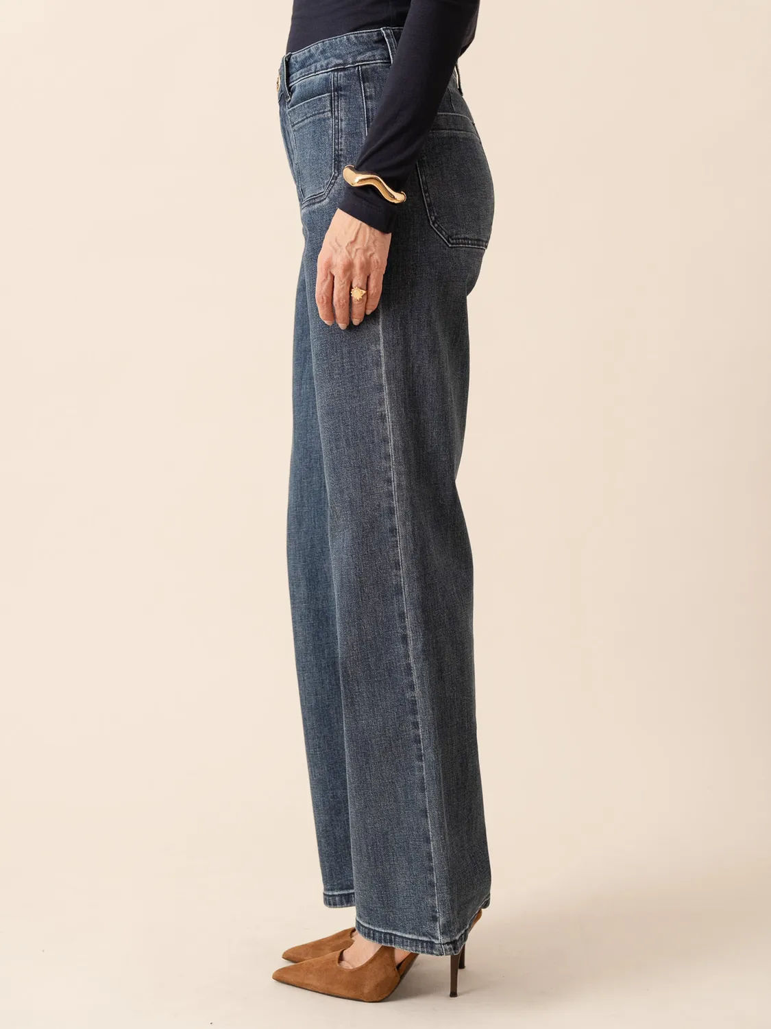 Oraije Felix jeans dritti blu stone denim