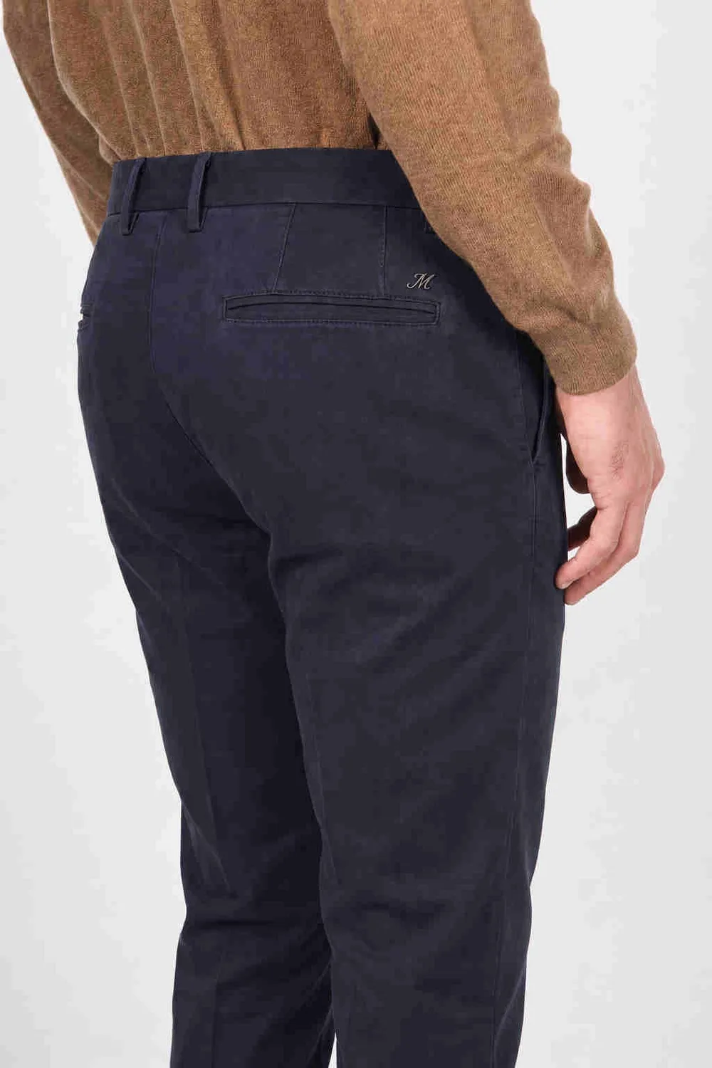 Mason's Torino Flex pantalone chino blu notte slim