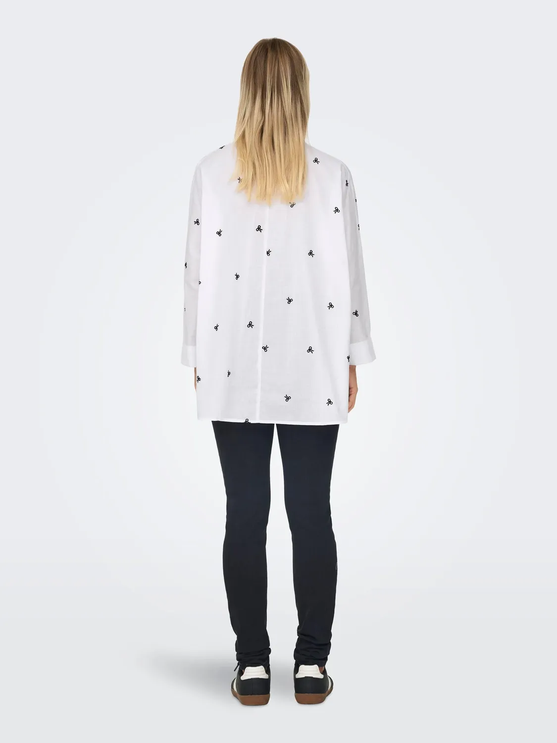 ONLY Onlnew camicia bianca box fit cotone XS