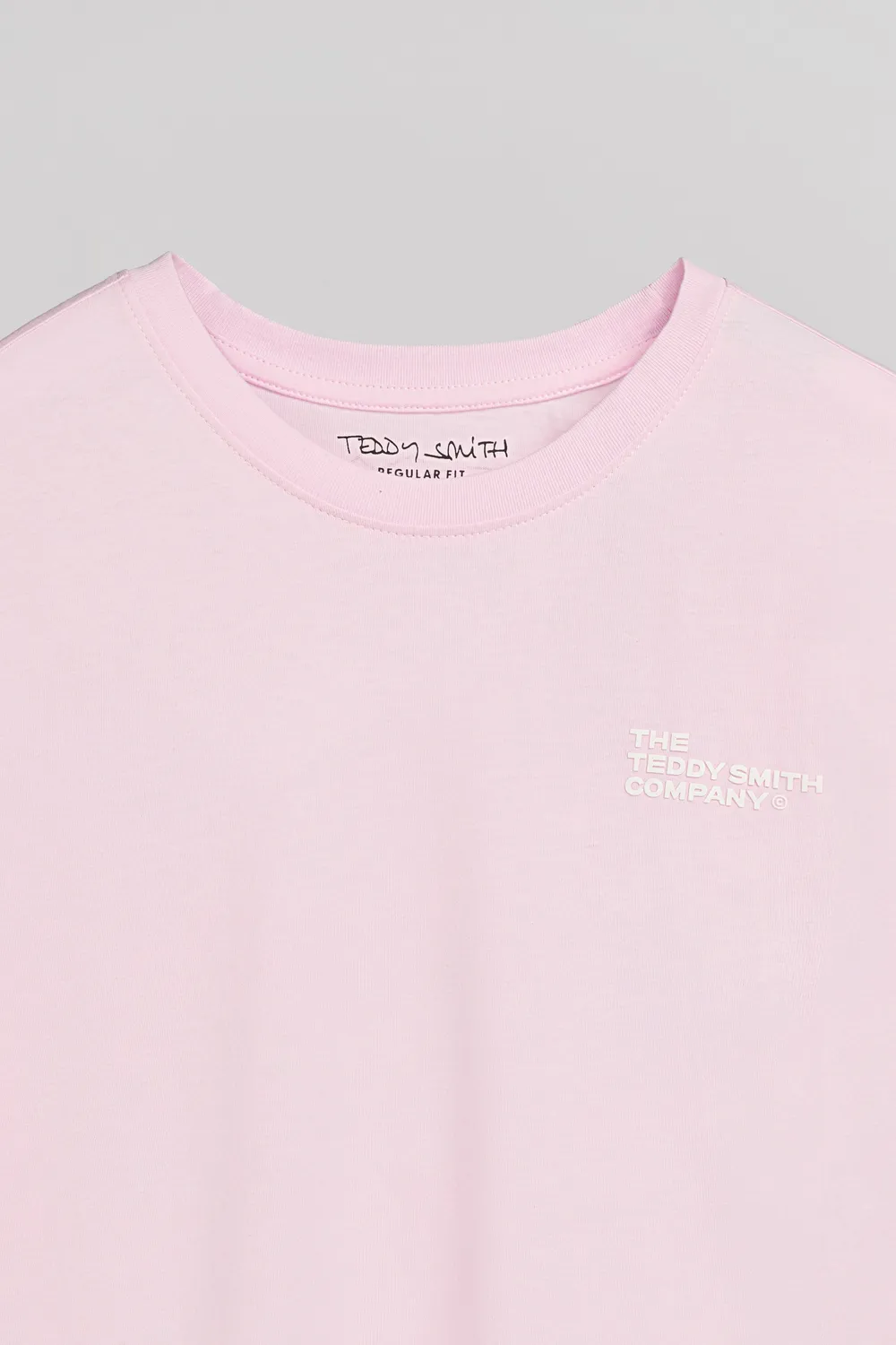 Teddy Smith T-Pany MC T-Shirt Rosa 100% Cotone