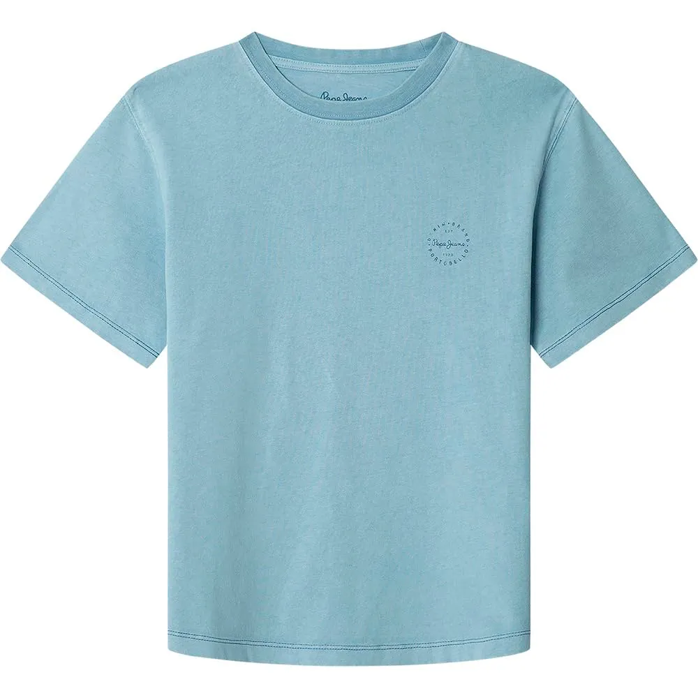 Pepe Jeans Harryson T-Shirt Bambino Celeste Cotone