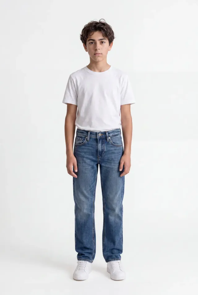 Teddy Smith Straight Boy Jr jeans vintage dark