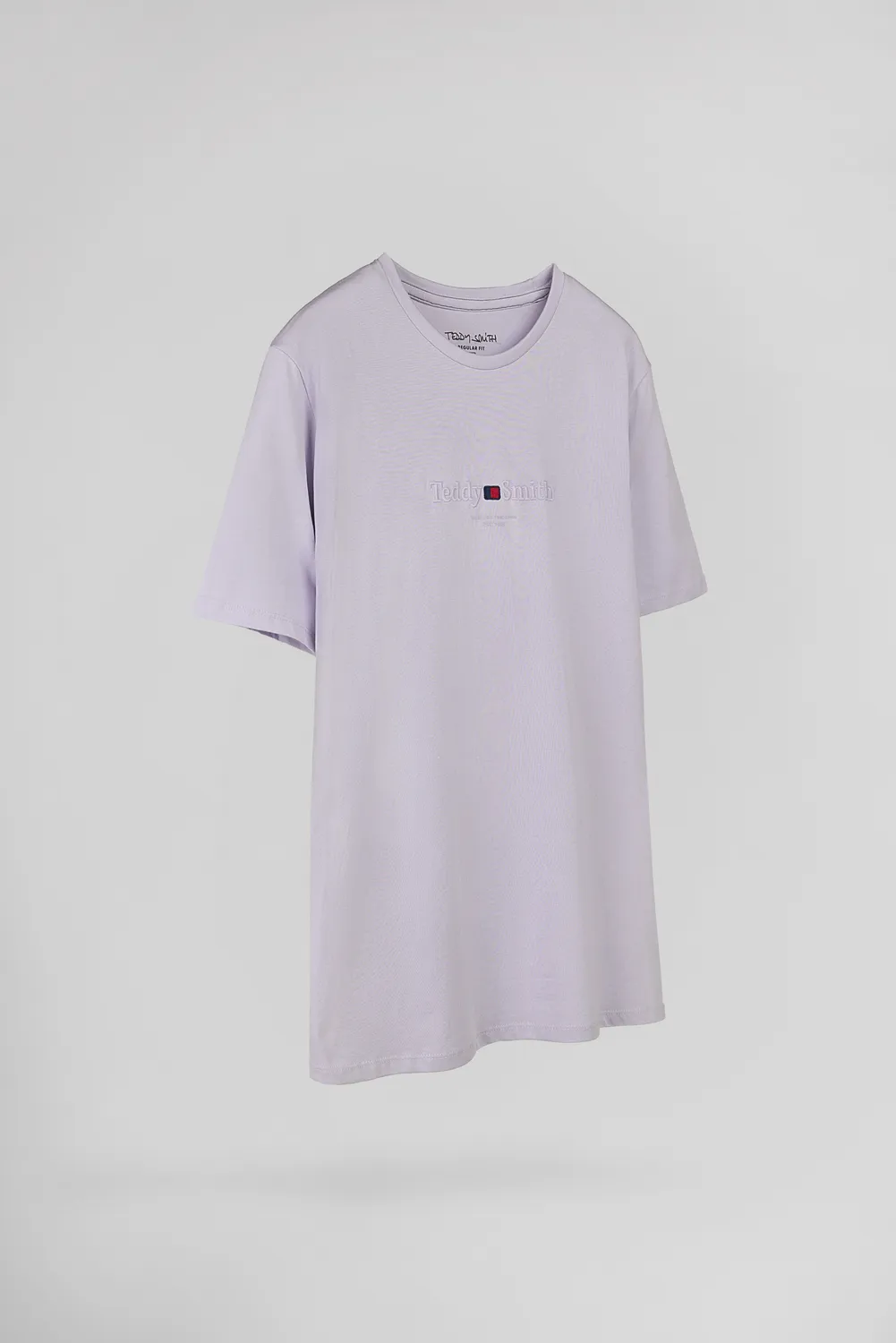 Teddy Smith T-Jim MC t-shirt uomo lilla ricamo