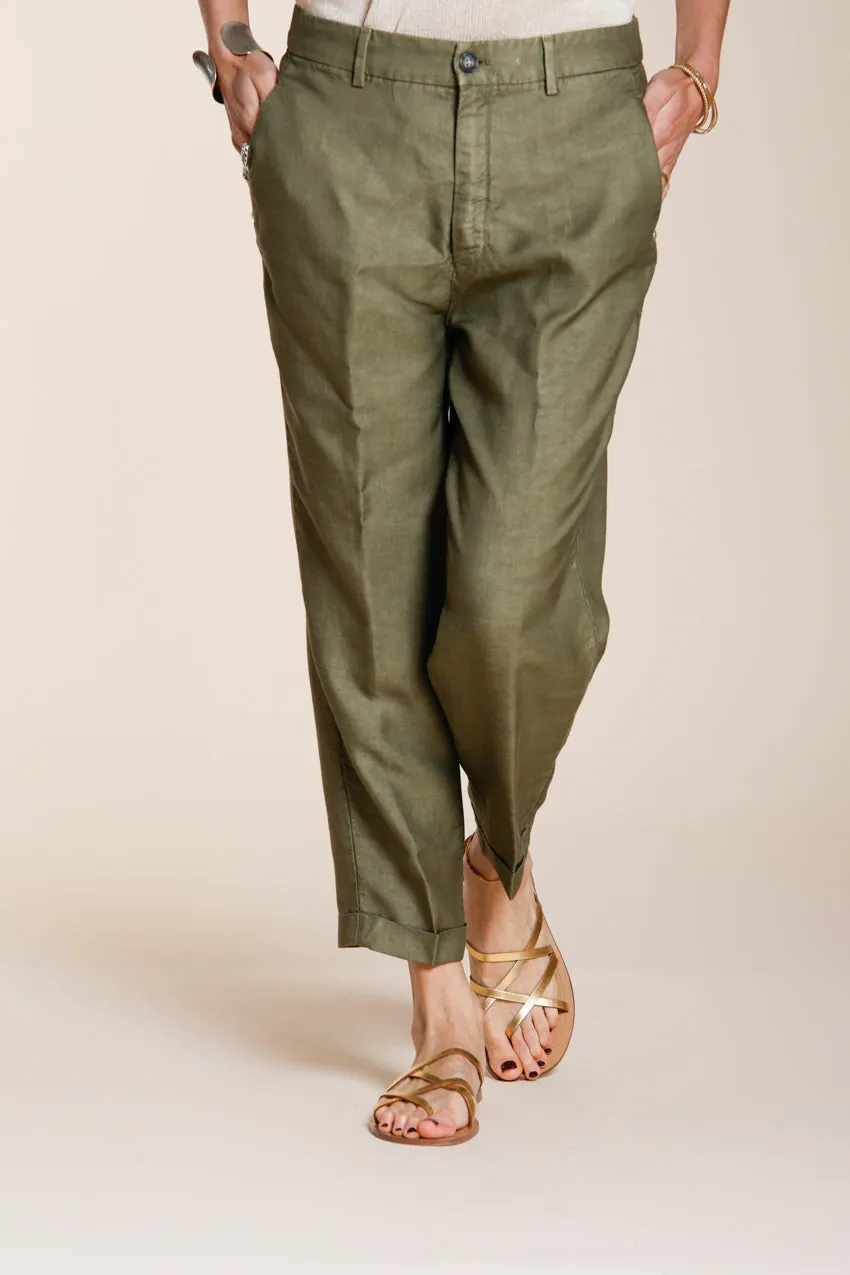 Mason's Linda Summer chino donna salvia relaxed lino