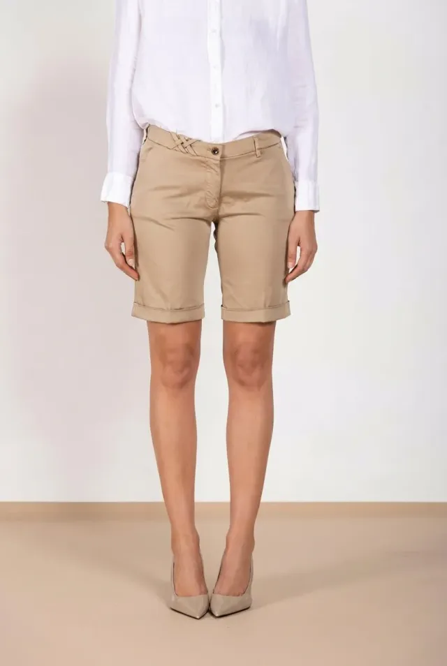 Mason's New York Bermuda Chino Beige Medio Slim