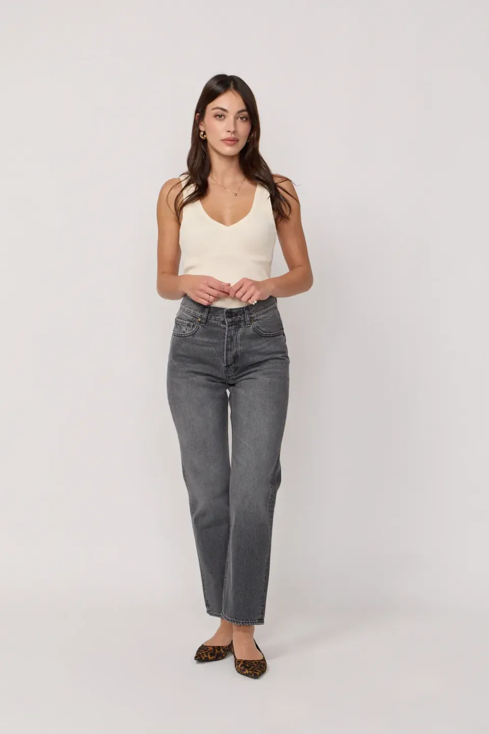 Acquaverde Jay pantalone dritto grigio used