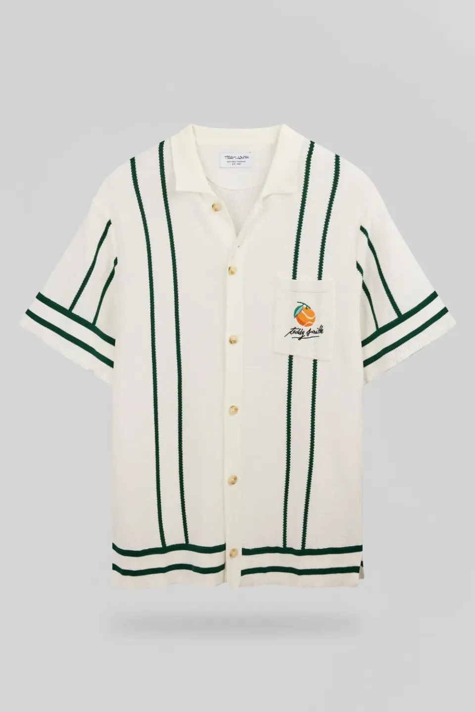 Teddy Smith C-Timoty MC camicia uomo bianca ricamo