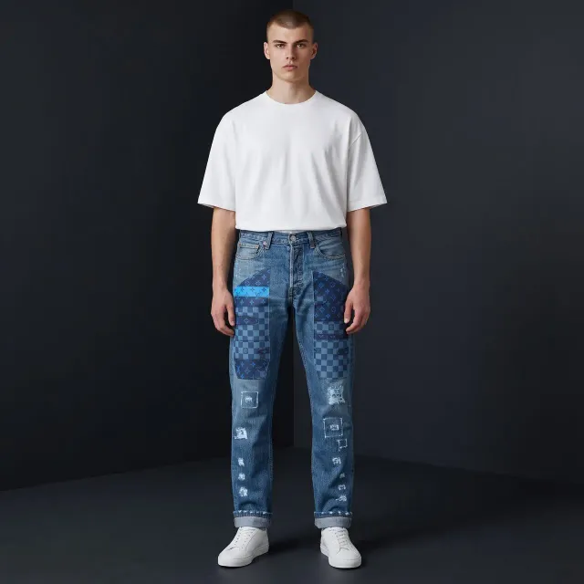 Levi's Vintage LV jeans personalizzati monogram